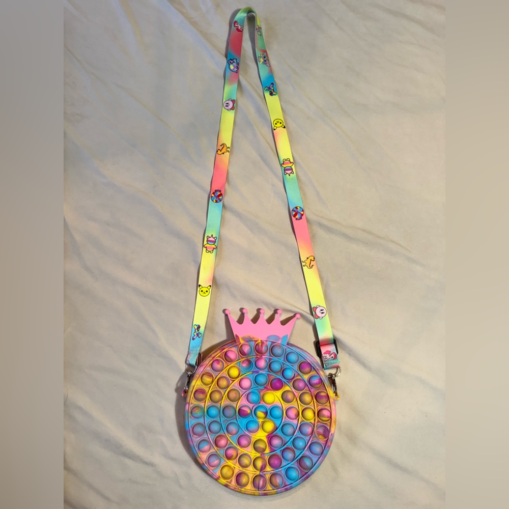 Colorful Pop It Crossbody Bag for Kids